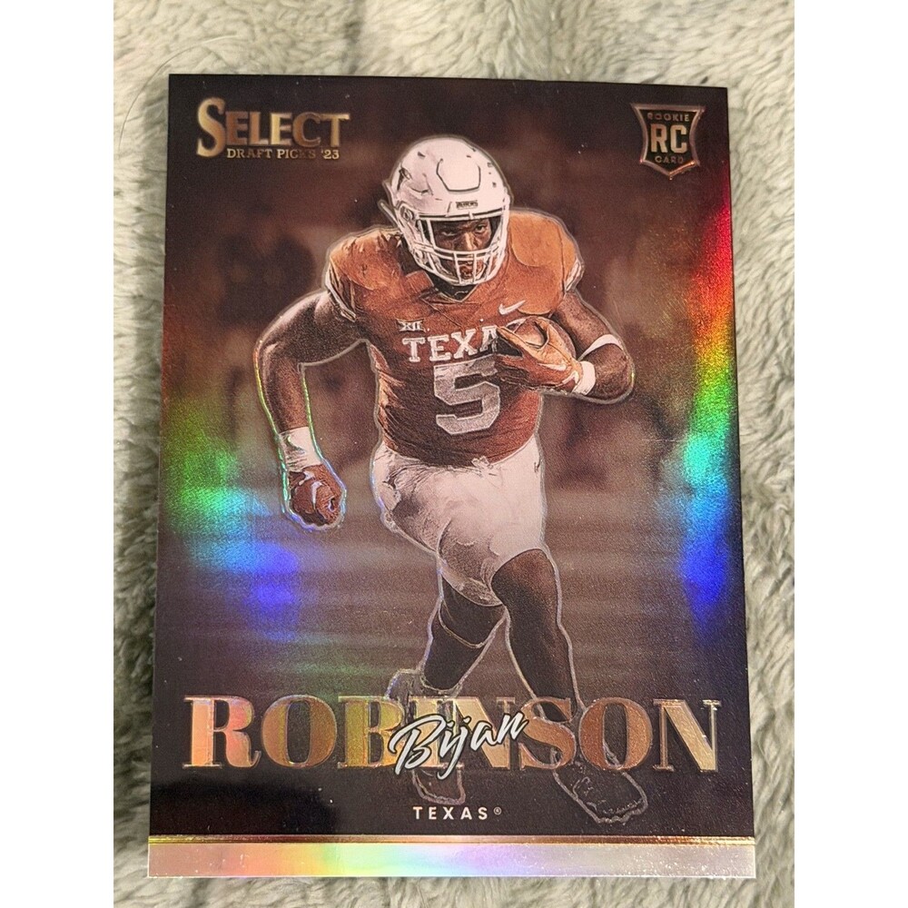 2023 Panini Select Draft Picks - Bijan Robinson Silver Prizm...